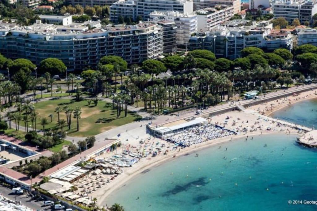 Cannes Palm Beach Parking, Clim, Wifi Plage 2' A Pieds Exteriér fotografie